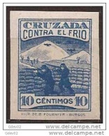 CCF13-LM26TBE.Spain.Espag Ne.BENEFICENCIA.CRUZADA  CONTRA EL FRIO.1937(Galvez  13s**) Sin Charnela .RAROS - Impots De Guerre