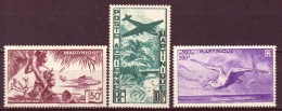 Martinica 1947 Posta Aerea Y.T.13/15 */MLH VF/F - Poste Aérienne