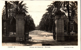 Spain Cadiz  Vintage Postcard Parque Del Genoves Entrada  Real Photo - Cádiz