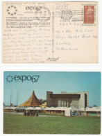 1967 EXPO  Postcard The Expo Labyrinth Mailed From The Exposition Pmk United Nations Expo  67 Canada , Un Stamps Cover - 1967 – Montreal (Kanada)