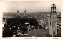 Spain  Lugo  Vista Aerea De La Plaza Mayor Vintage Postcard  Real Photo - Lugo