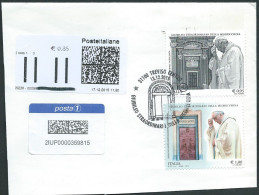 Italia 2015;Giubileo Da € 0,95 + € 1,00 + Incremento Con Annullo Speciale: Apertura Della Porta Del Duomo Di Treviso - 2011-20: Marcophilie