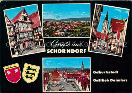 73600080 Schorndorf Wuerttemberg Geburtsstadt Gottlieb Daimlers Altstadt Fachwer - Schorndorf