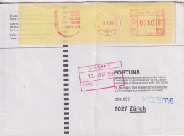Brief  Rüti ZH - Zürich  (Freistempel 100 Jahre Bezirksspital)      1988 - Brieven En Documenten