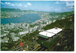 THE HONG KONG PEAK TRAMWAY.- TRANVIA - TRAMWAY - " HONG KONG " - Funiculaires