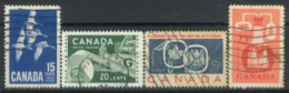 CANADA - 1953/63,  STAMPS SET OF 4, USED. - Oblitérés