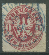 Preußen 1861 Wappenadler 16 A Gestempelt K1 BERLIN POST-EXPED. 13 - Gebraucht