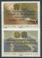 Vatikan 2005 20 Jahre Änderungsabkommen Mit Italien 1523/24 Postfrisch - Unused Stamps