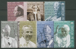 Vatikan 2009 80 Jahre Vatikanstadt Päpste 1629/35 Postfrisch - Unused Stamps