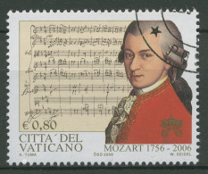 Vatikan 2006 Komponist Wolfgang Amadeus Mozart 1553 Gestempelt - Usados