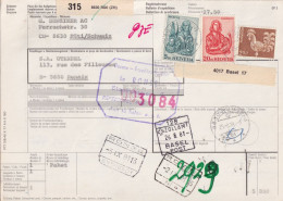 Begleitadresse  "Hunziker AG, Rüti" - Renaix Belgien         1981 - Brieven En Documenten