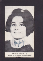 Autographe Chanteuse Marjorie Sur CPSM 8,7 X 15 - Chanteurs & Musiciens