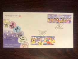 MALAYSIA  FDC COVER 1993 YEAR DENTISTRY DENTAL HEALTH MEDICINE STAMPS - Malasia (1964-...)