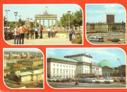 Germany Berlin – Hauptstadt Der DDR. Different Views. Illustrated View Posted Postcard - Brandenburger Door