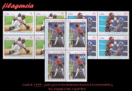 CUBA. BLOQUES DE CUATRO. 1999-17 JUEGOS PANAMERICANOS EN WINNIPEG - Unused Stamps
