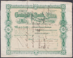GB Great Britain 1898 Share Certificate Grainger & Smith Limited - Unclassified