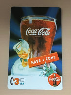 Mint USA UNITED STATES America Prepaid Telecard Phonecard, Coca Cola Have A Coke, Set Of 1 Mint Card - Altri & Non Classificati