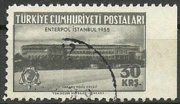 Turkey; 1955 General Assembly Of The International Criminal Police 30 K. ERROR "Imperf. Edge" - Gebraucht