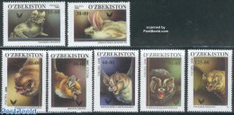 Uzbekistan 2001 Bats 7v, Mint NH, Nature - Animals (others & Mixed) - Bats - Uzbekistan