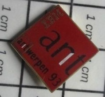 210A Pin's Pins / Beau Et Rare / INFORMATIQUE / IBM ANT ANTWERPEN 91 - Computers