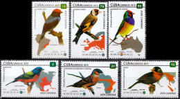 2015, Cuba, Songbirds, Animals, Birds, 6 Stamps, MNH(**), CU 5946-51 - Used Stamps