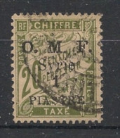 SYRIE - 1921 - Taxe TT N°YT. 10 - Type Duval 1pi Sur 20c Olive - Oblitéré / Used - Gebraucht