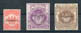 Nordborneo, 1894, 60, 62, 63 SPEC., Ungebraucht, Ohne Gummi - Autres - Asie