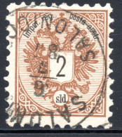 3038.1883 AUSTRIA LEVANT 2 SLD.VERY NICE SALONIQUE POSTMARK - Macedonia