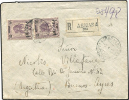 Italienisch Eritrea, 1923, 63 (2), Brief - Autres & Non Classés