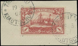 Deutsche Kolonien Kiautschou, 1901, 24 B, Briefstück - Kiauchau