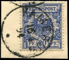 Deutsche Kolonien Kamerun, Vorläufer, 1890, V 48 D, Briefstück - Cameroun