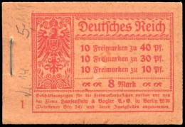 Deutsches Reich, 1921, MH 14.1 A, Postfrisch - Carnets