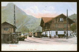 14777 - SUISSE - MONTBOVON - La Gare  - DOS NON DIVISE - Montbovon