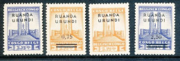 Ruanda Urundi - 122/123 + 124/125 - Monument Roi Albert - 1941/1942 - MNH - Ongebruikt