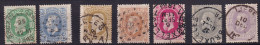 [2828] Zegels 30 - 36 Gestempeld - 1869-1883 Léopold II