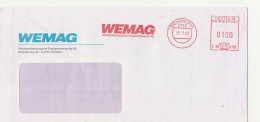 Deutsche Bundespost Brief Mit Freistempel VGO PLZ Oben Schwerin 1992 WEMAG C39 4700 - Franking Machines (EMA)