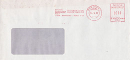 Deutsche Bundespost Brief Mit Freistempel VGO PLZ Oben Rostock 1993 HEVAG B66 4940 - Franking Machines (EMA)