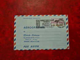 AEROGRAMME 1982 CONCORDE FLAMME NANTES TIMBRES CROIX ROUGE EXPO PHILATELIQUE - Aerogramme