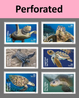 USA 2024 Protect Sea Turtles,Oilve Ridley,Animal, Perforated ,Set Of 6v, MNH (**) - Unused Stamps
