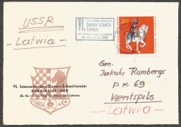 Germany DDR Chess Used Cover 1972 Year  - Lettres & Documents