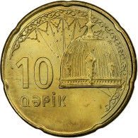 Azerbaïdjan, 10 Qapik, 2006, Brass Plated Steel, SUP, KM:42 - Azerbaïjan