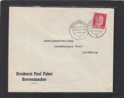 DRUCKEREI PAUL FABER GREVENMACHER. - 1940-1944 Duitse Bezetting