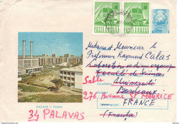 ROUMANIE 1970 Lettre De L'université De Iasi Pour Faculté Des Sciences De Bordeaux - Covers & Documents
