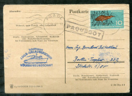 DDR - Schiffspost, Navire, Paquebot, Ship Letter, MS Völkerfreundschaft Auf Postkarte Von Rhodos Nach Berlin - Lettres & Documents