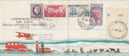 Ross Dependency  1st Trans-Antarctic Crossing  REGISTERED Cover Ca Scott Base 20 JA 1958 (RO175) - Covers & Documents
