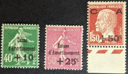 253 à 255*/** Caisse D'Amortissement 3eme Série - 1927-31 Caisse D'Amortissement