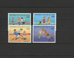 Congo 1986 Football Soccer World Cup Set Of 4 MNH - 1986 – México