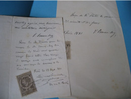 OSMAN-BEY 2 X Autographe Signé 1889 JOURNALISTE AVENTURIER OTTOMAN Rare - Ontdekkingsreizigers En Avonturiers