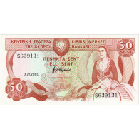 Chypre, 50 Cents, 1989-11-01, NEUF - Cipro