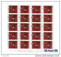 1979 Sport  FOOTBAL - LOKOMOTIV BG   Sheet (5 X 4 = 20 Set)-MNH BULGARIA/ Bulgarie - Beroemde Teams